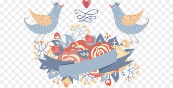 Rooster Chicken Text Illustration - Wedding 
