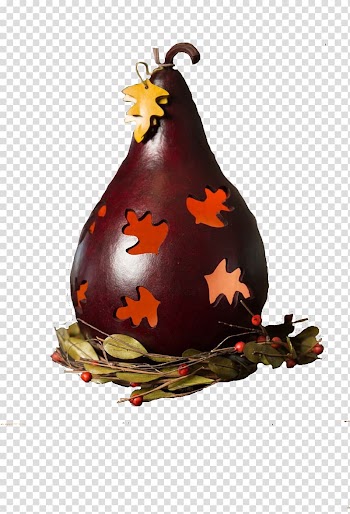 Rooster Christmas ornament Gourd Fruit, gourd transparent background PNG clipart
