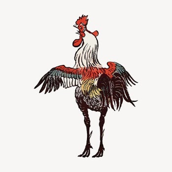 Rooster, farm animal clipart, vintage | Free Vector - rawpixel