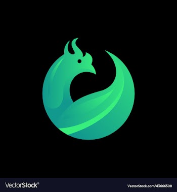 rooster leaf nature ecology logo