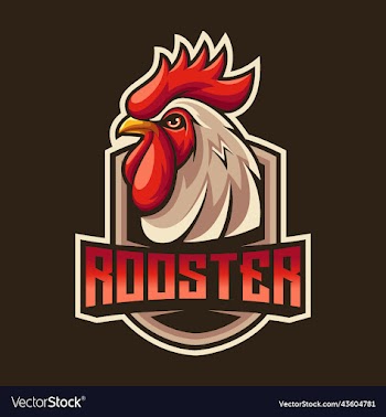 rooster mascot logo