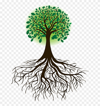Roots Clipart Cartoon - Tree With Roots Silhouette - Png Download ...