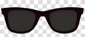 Ropa para dolls, black framed Wayfarer-style sunglasses illustration transparent background PNG clipart