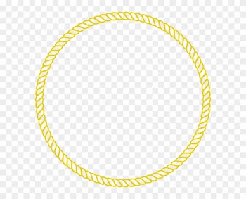 Rope Clipart Small - Circle Rope Frame Vector