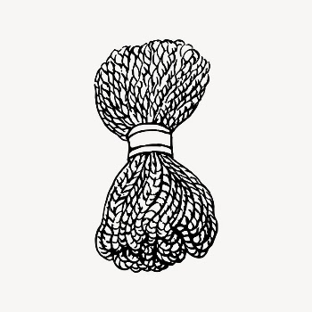 Rope drawing, vintage object illustration | Free Vector Illustration - rawpixel