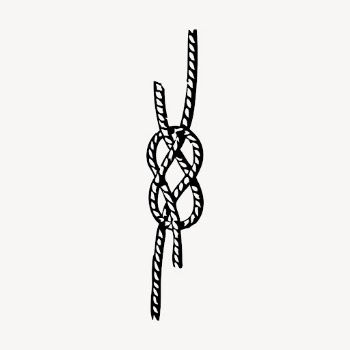 Rope hand drawn clipart, granny | Free Vector - rawpixel