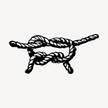 Rope hand drawn clipart, overhand | Free Vector - rawpixel