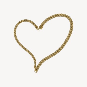 Rope heart clipart, Valentine's celebration | Free Photo - rawpixel