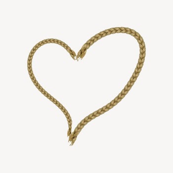Rope heart clipart, Valentine's celebration | Free PSD - rawpixel
