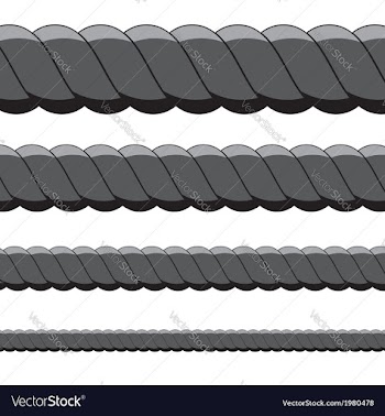 Rope in Different Sizes3 vector image