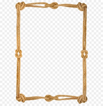Rope Knot Hemp Knitting Woven fabric - Rope knot border 