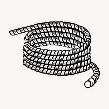 Rope line art collage element, | Free PSD - rawpixel