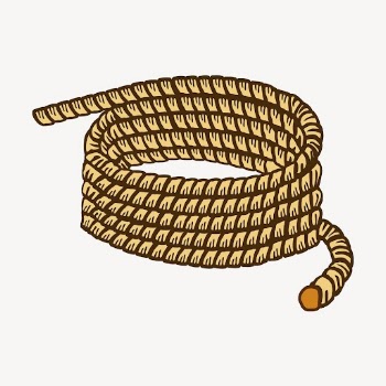 Rope line art collage element, | Free PSD - rawpixel