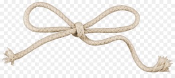 Rope Paper Shoelace knot - Brown knotted rope 