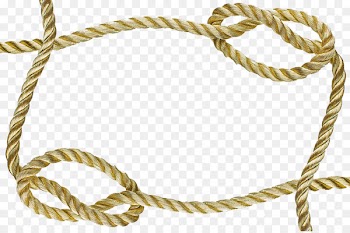 Rope Picture frame Knot - Yellow rope border 
