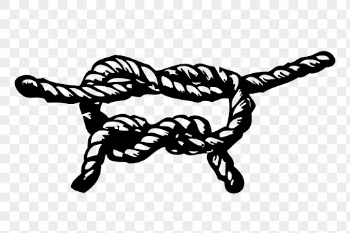 Rope png sticker, overhand knot | Free PNG - rawpixel