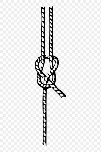 Rope png sticker, overhand knot | Free PNG - rawpixel