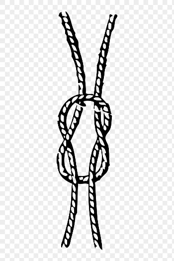 Rope png sticker, square knot | Free PNG - rawpixel