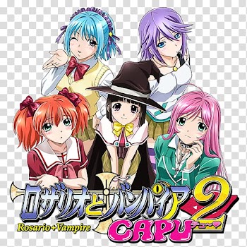 Rosario Vampire Capu Anime Icon, Rosario+ Vampire_Capu_v_by_Darklephise transparent background PNG clipart