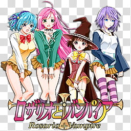 Rosario Vampire V Anime Icon, Rosario_Vampire_ICON_px_Windows_Zazuma transparent background PNG clipart