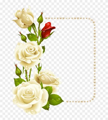 Rosas Blancas Png - White Roses Border Clipart