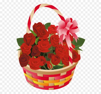 Rose Basket Clip art - Roses Basket PNG Clipart 