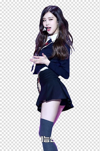 ROSE BLACKPINK, woman wearing black top and skirt transparent background PNG clipart