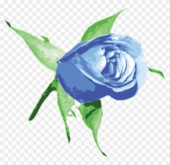 Rose Blue - Blue Rose Bud Png