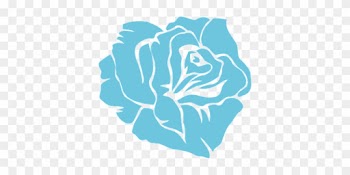 Rose Blue Flower Floral Blossom Nature Rom - ! 5'x7'area Rug