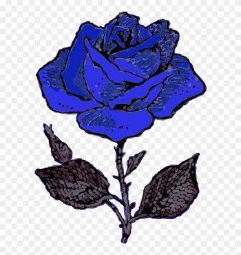 Rose - Blue Rose Clipart