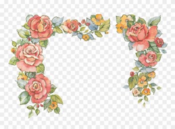 Rose Border Clipart Png - Flower Border Tumblr Transparent