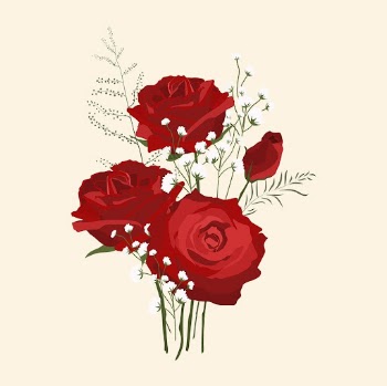 Rose bouquet clipart, red flower, | Free Photo Illustration - rawpixel