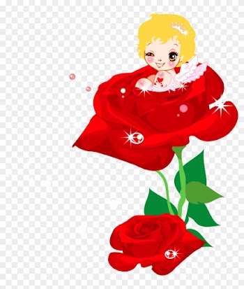 Rose Clipart Valentine's Day - Cute Rose Clipart
