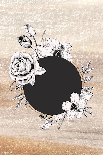 Rose decorated badge | Free stock vector - 680131