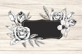 Rose decorated badge | Free stock vector - 680225