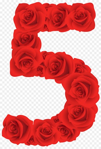 Rose Desktop Wallpaper Clip art - Number Five Cliparts 