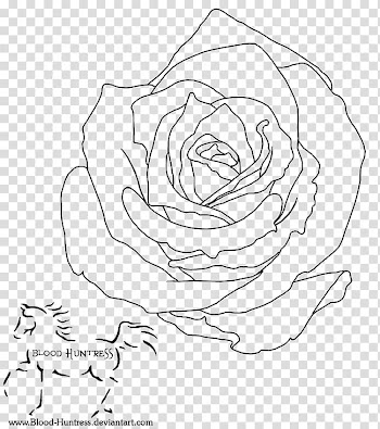 Rose Digital Lines, rose and horse sketches transparent background PNG clipart