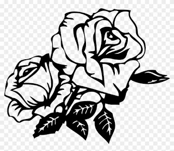 Rose Drawing Cdr Clip Art - Wall Sticker Beautiful Rose