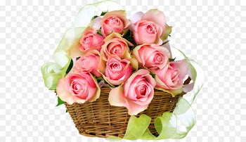 Rose Flower Basket Pink Stock photography - A flower basket 