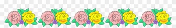 Rose Flower Border - Clip Art