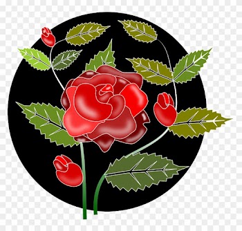 Rose Flower Borders 17, Buy Clip Art - Rose Flowers