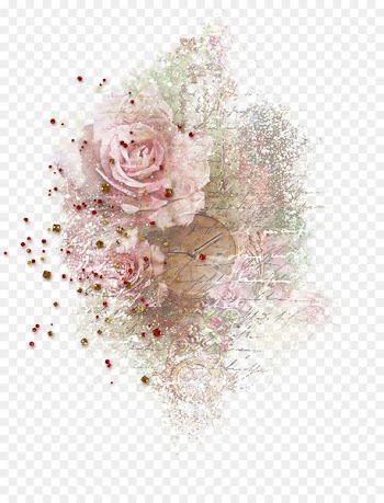 Rose Flower bouquet - Painted Flower Clock 