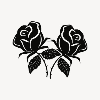 Rose flower clipart, Valentine's illustration | Free Vector - rawpixel