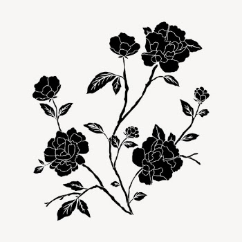 Rose flower clipart, vintage drawing | Free Vector - rawpixel