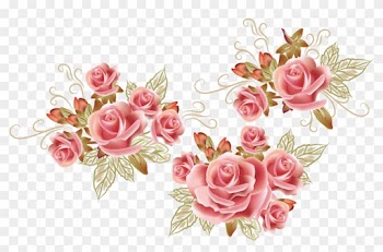 Rose Flower Drawing Pattern - Rose Flower Patten Background