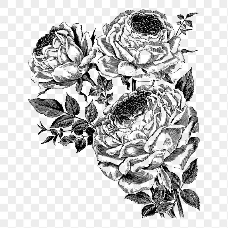 Rose flower png sticker illustration, | Free PNG - rawpixel