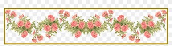 Rose Flower Rose Flower Frames Design Png Incredible - Border Wedding Orange Flowers Transparent Background