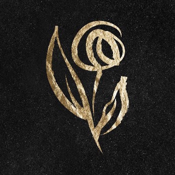 Rose flower sticker, gold aesthetic | Free PSD Illustration - rawpixel