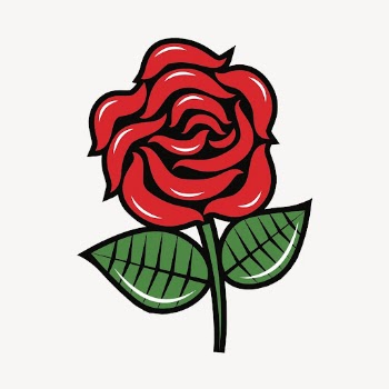 Rose flower sticker, Valentine's celebration | Free PSD - rawpixel