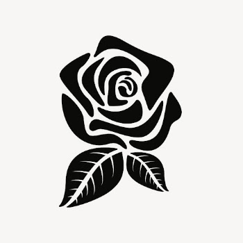 Rose flower sticker, Valentine's illustration | Free PSD - rawpixel